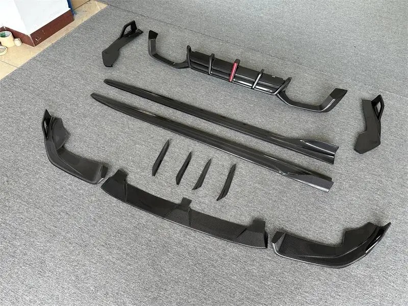 For  X4M F98 X3M F97 AE Style Carbon Fiber Front Bumper, Front Lip, Rear Diffuser, Rear Spoiler, Rear Trunk Wing